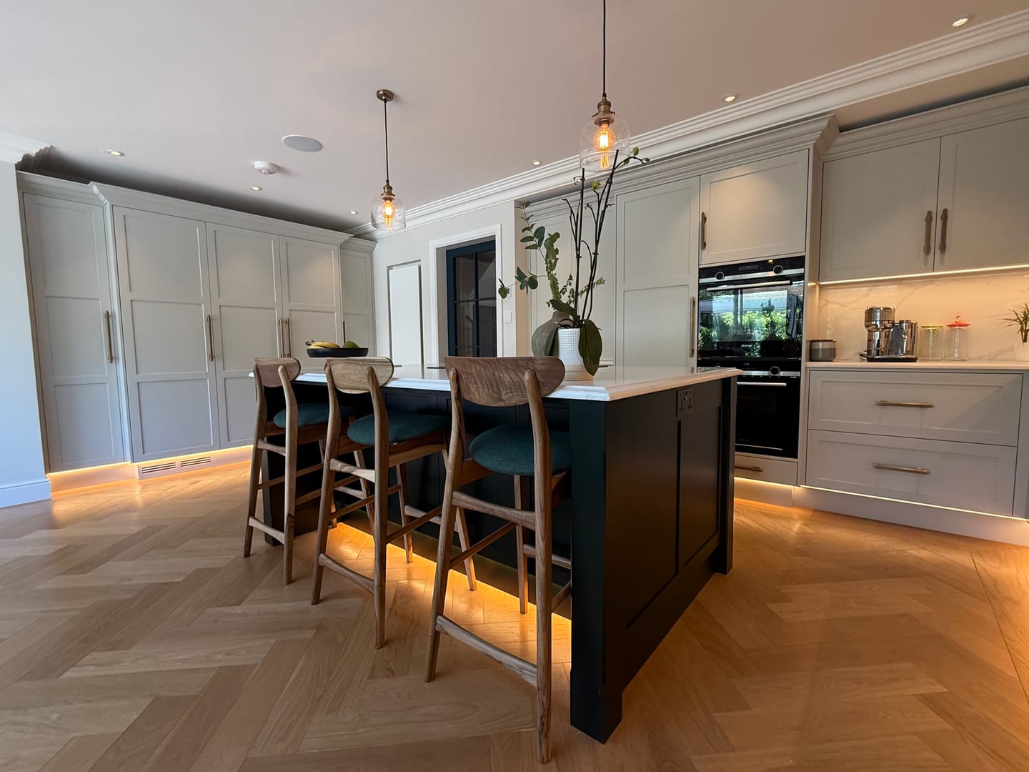 Customer photo review of Eva Walnut Bar Stool