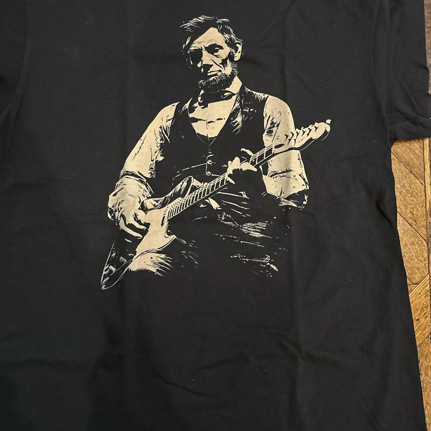 Customer photo review of President Guitar T-Shirt