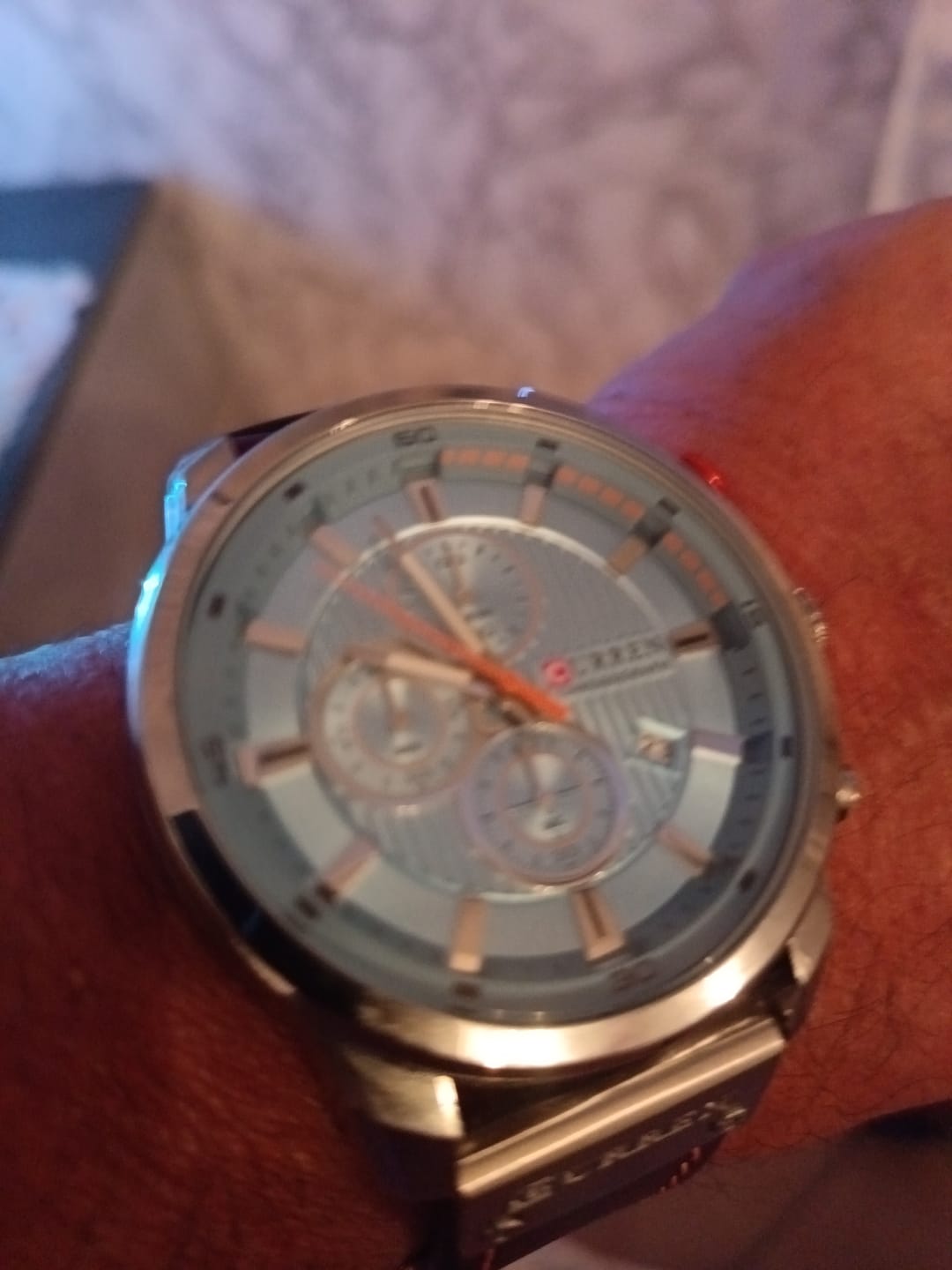 Customer photo review of Curren Istanbul® orologio uomo pelle