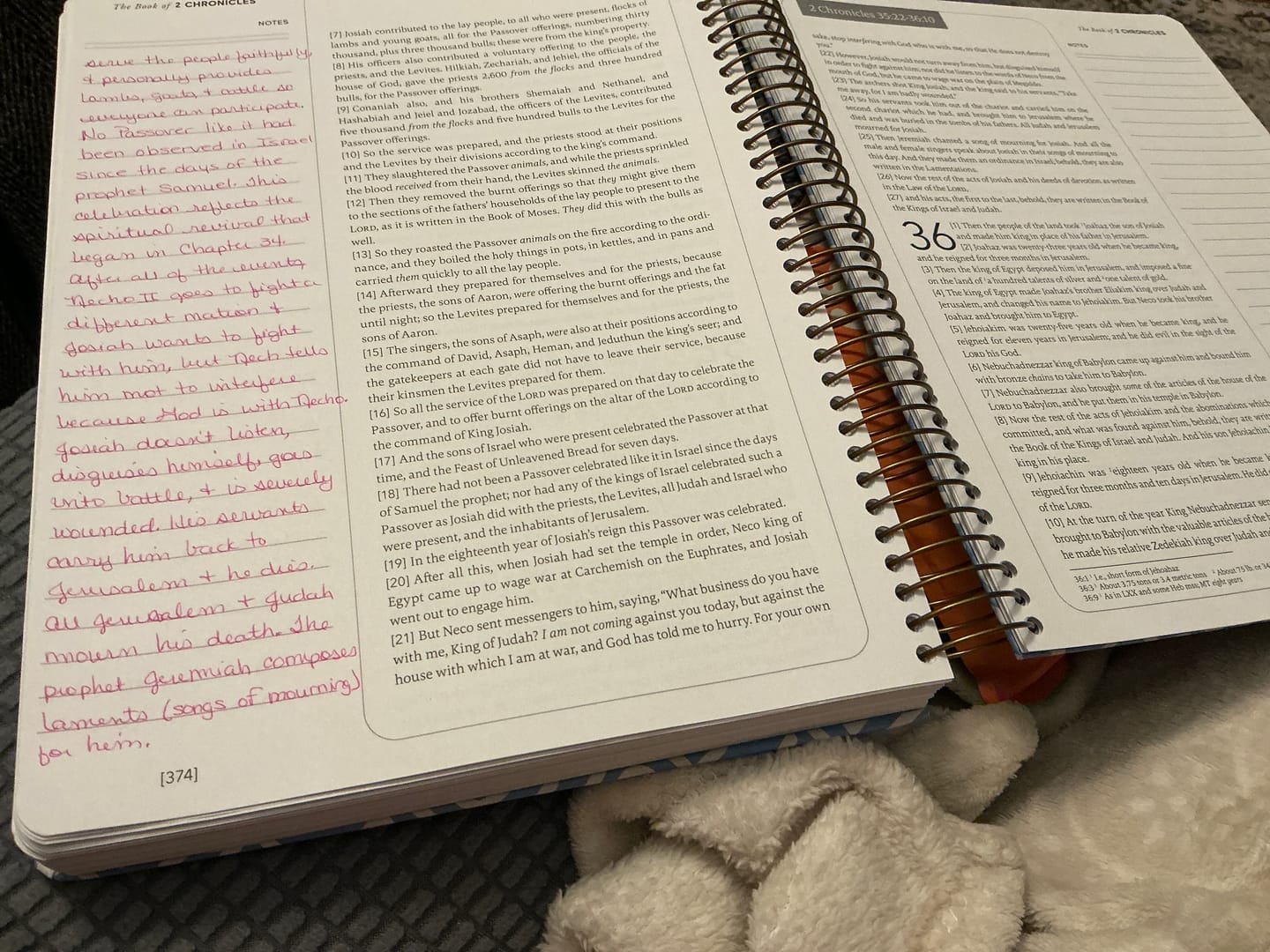 Customer photo review of Spiral Bible™ - NASB - Old Testament - Prophets (Hardcover)