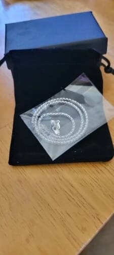 Customer photo review of Monaco Tennis Choker Necklace