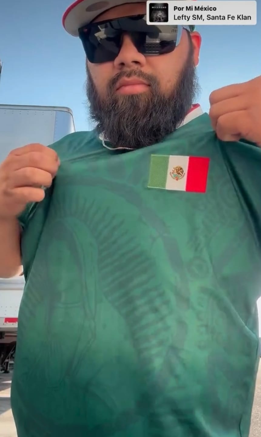 Customer photo review of Mexico Heritage Custom Football Jersey