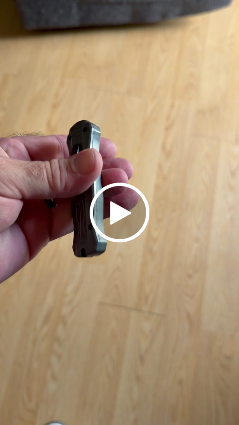 Customer video review of VT Black Rocket Mini OTF Knife