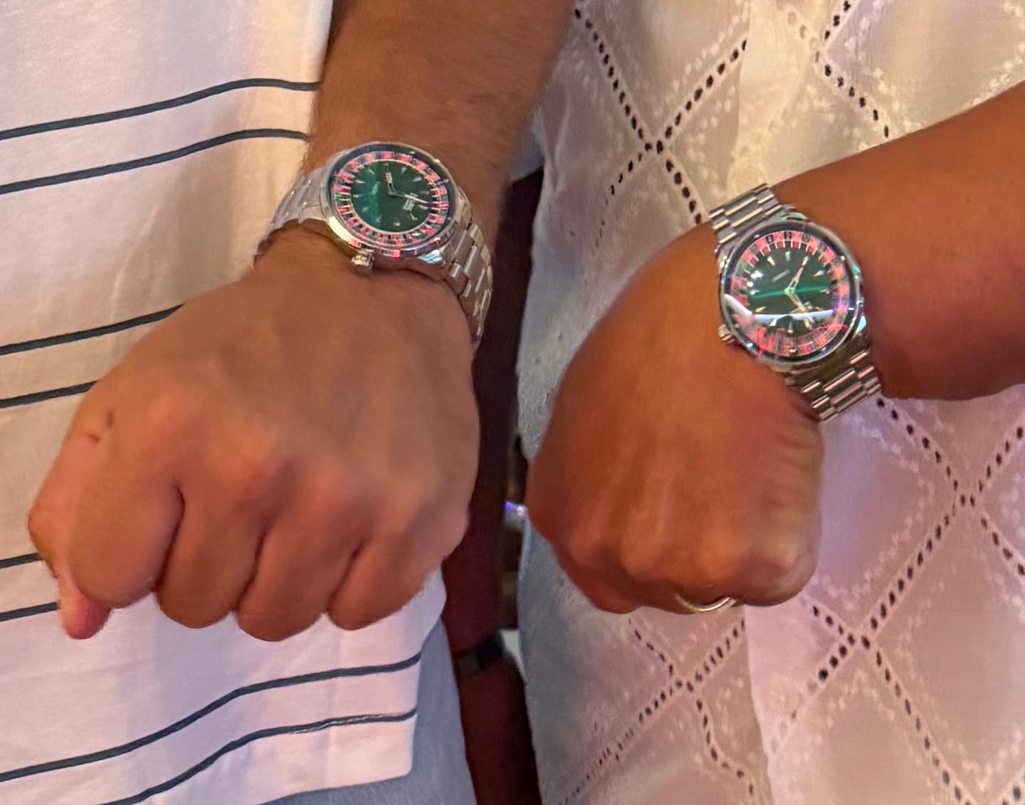 Customer photo review of Mark Fairwhale FW-5031 ROULEX Casino Watch – Luxury Roulette Timepiece