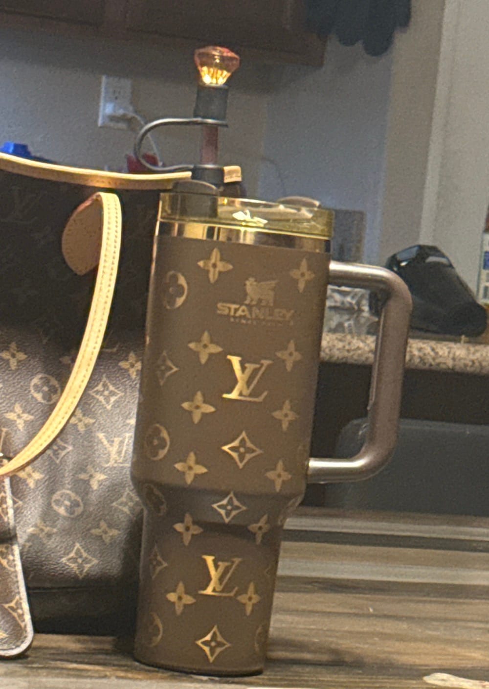 Customer photo review of Designer Holographic In-Car Insulated Cup 40 OZ