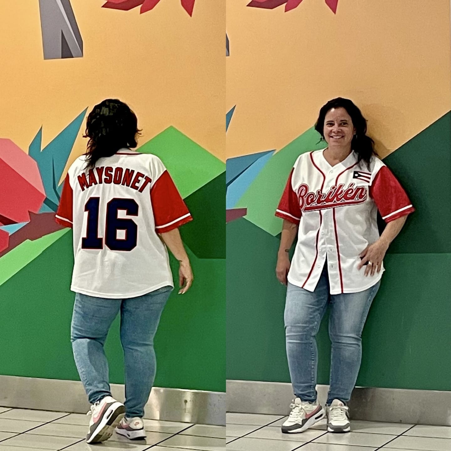 Customer photo review of Puerto Rico Heritage Custom Baseball Jersey