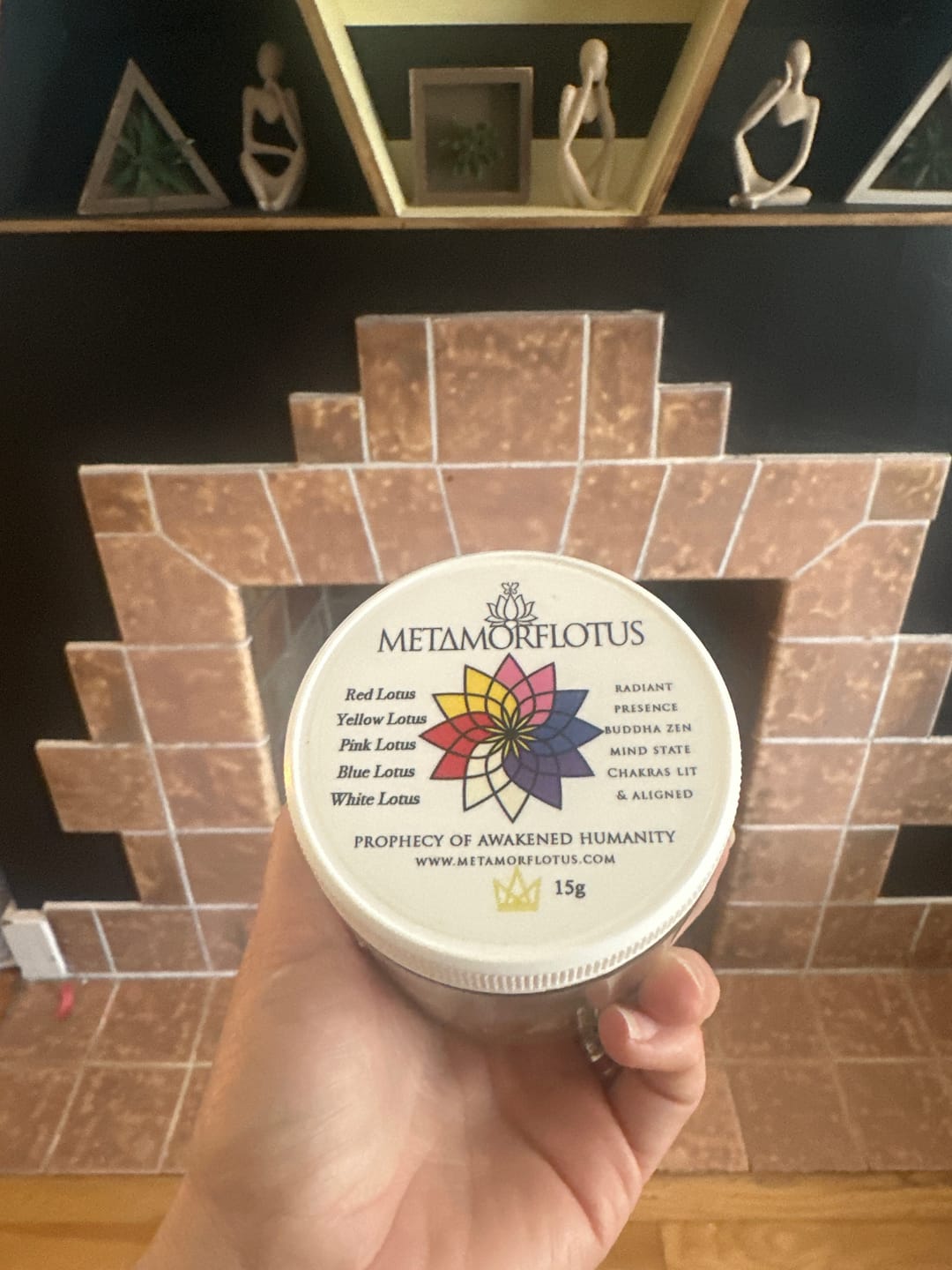 Customer photo review of Rainbow Lotus Prophecy of Awakened Humanity Flower Tea