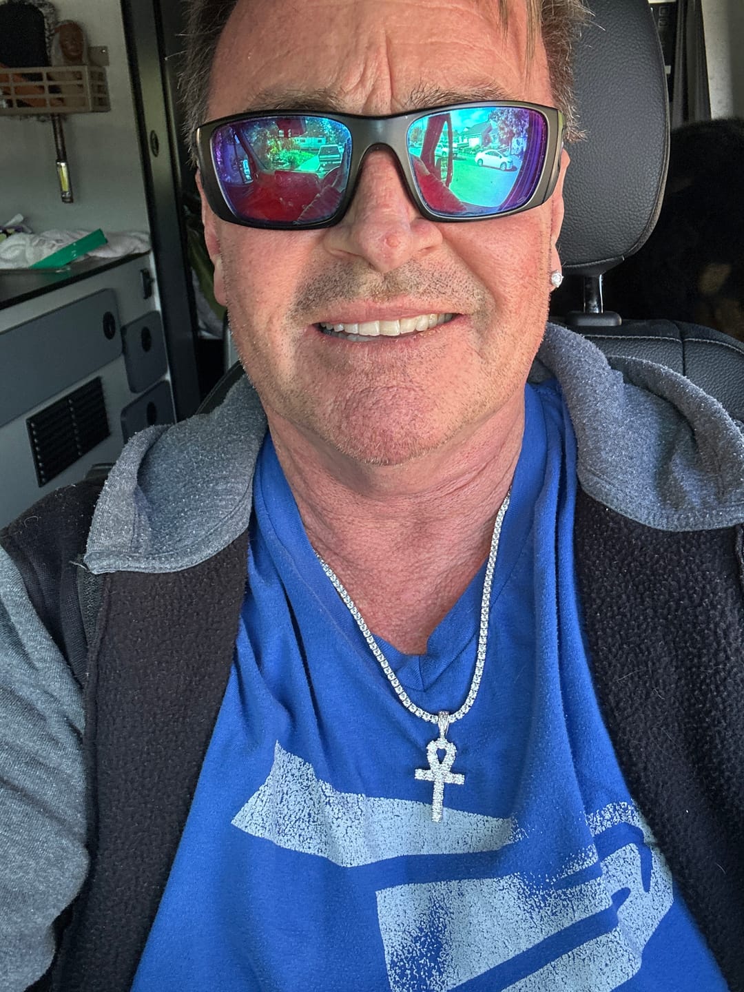 Customer photo review of Diamond Ankh Pendant - White Gold