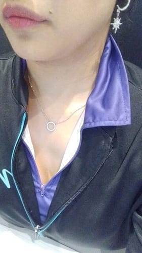 Customer photo review of LVE diamond  necklace