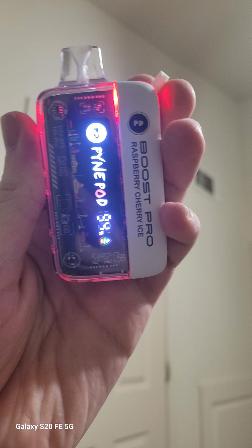 Customer photo review of Raspberry Cherry Ice - Pyne Pod Boost Pro 20K