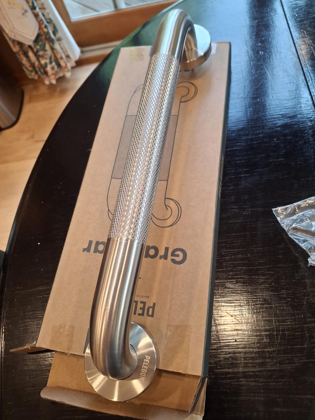 Customer photo review of Shower Grab Bars 16” 2-Pack