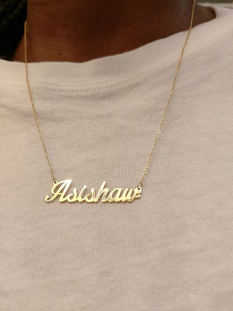 Customer photo review of Personalized Name Necklace for Women | Custom Gift for Her