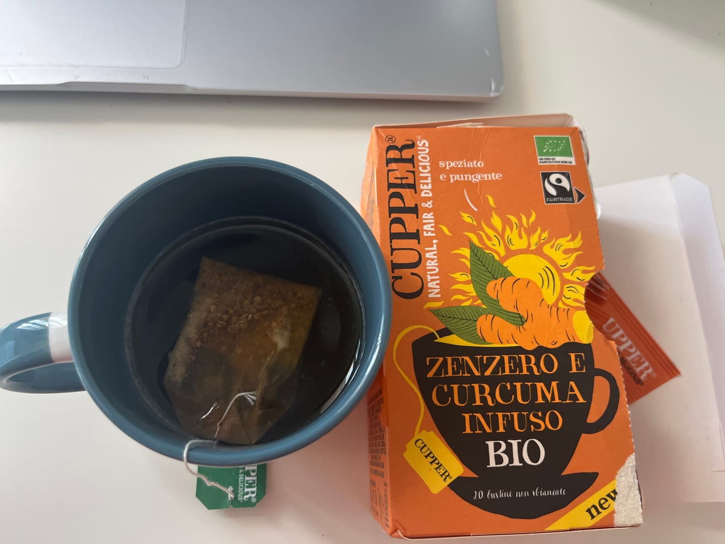 Customer photo review of Infusión de Jengibre y Cúrcuma Bio, 20 Bolsas