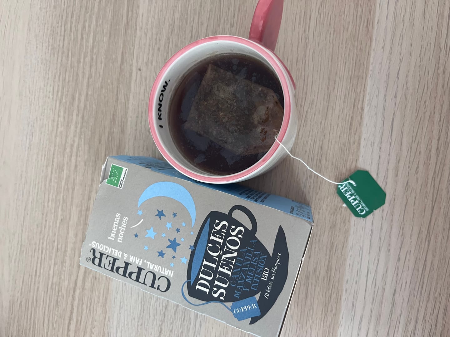 Customer photo review of Infusión Dulces Sueños Bio, 20 Bolsas