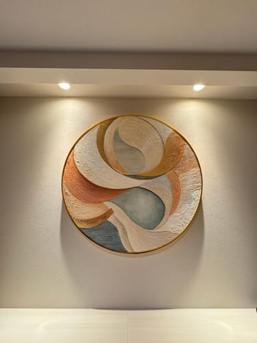Customer review photo for Round Wall Art #RWA028