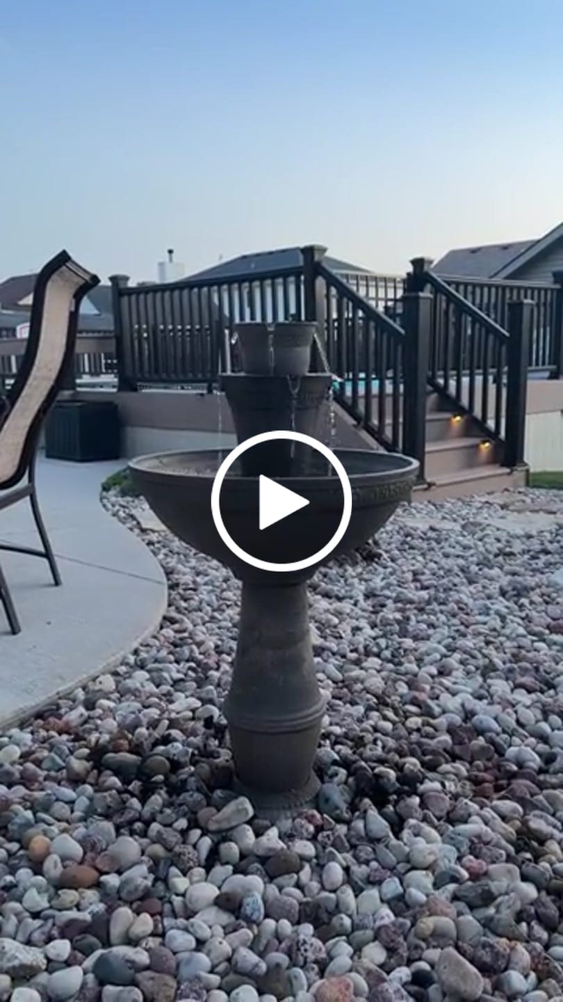 Customer video review of Adria Cordless 8-in-1 Modular Fountain with Timer