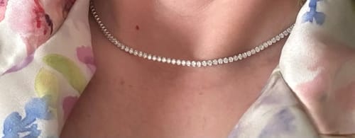Customer photo review of Monaco Tennis Choker Necklace
