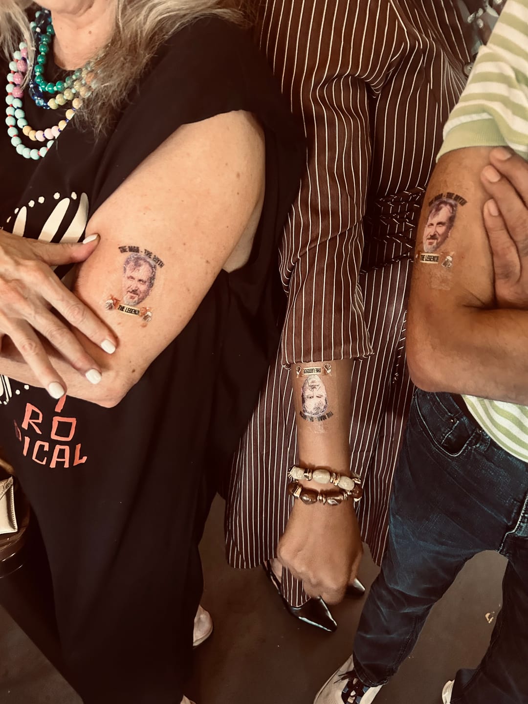Customer photo review of The Man The Myth The Legend Ribbon Custom Tattoo