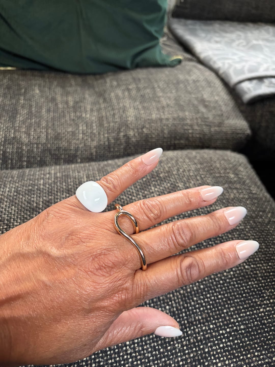 Customer photo review of Lava Drop SS Enamel Ring