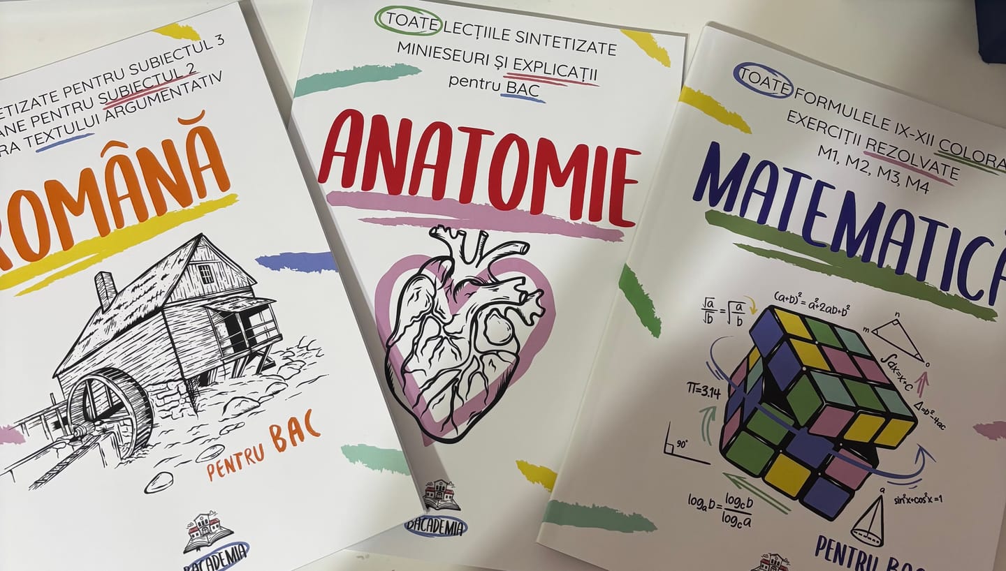 Customer photo review of Pachet Bacalaureat (Română + Matematică + Anatomie clasele XI-XII) Bacademia