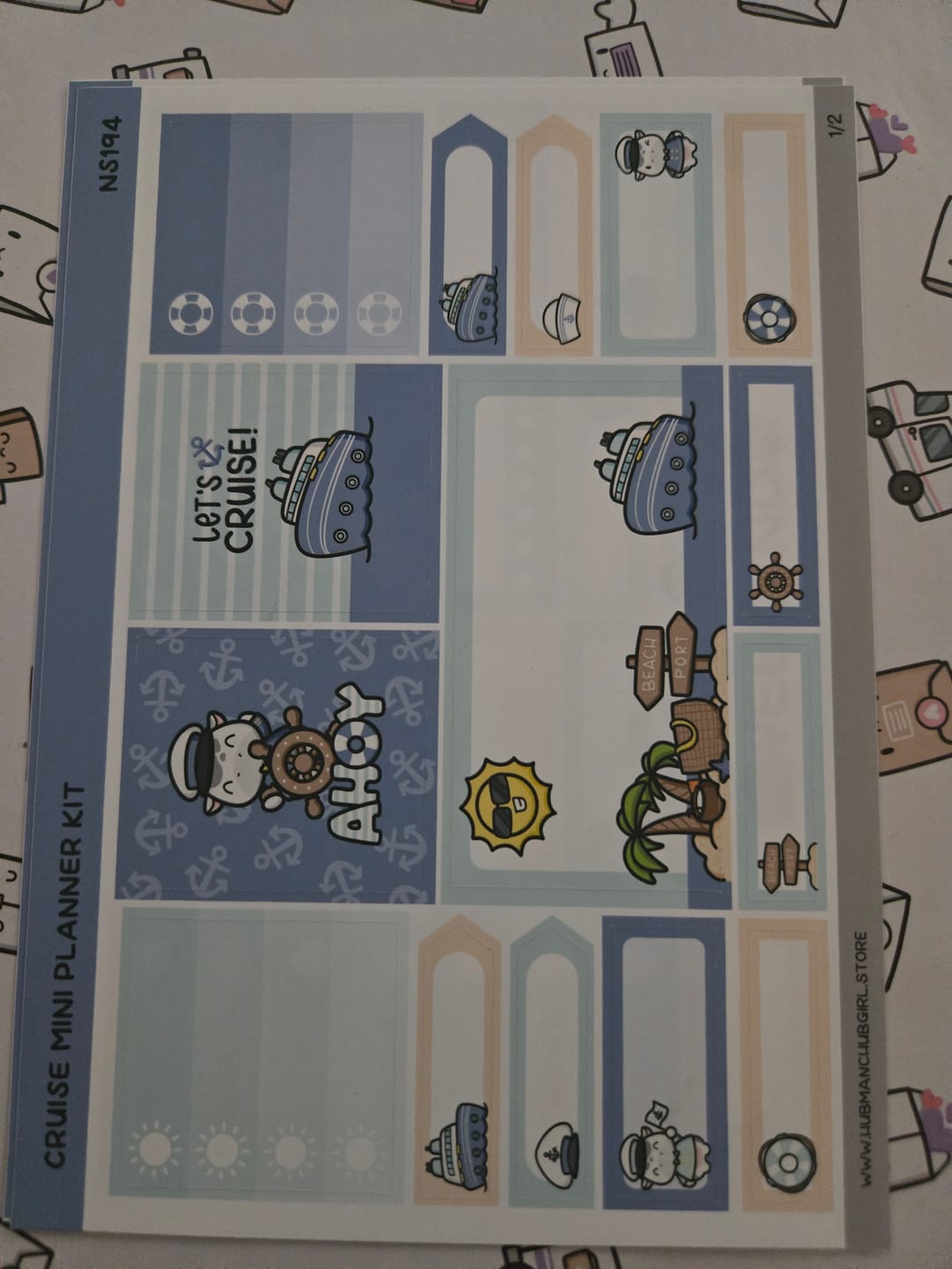 Customer photo review of Cruise Mini Planner Kit (Set of 2)