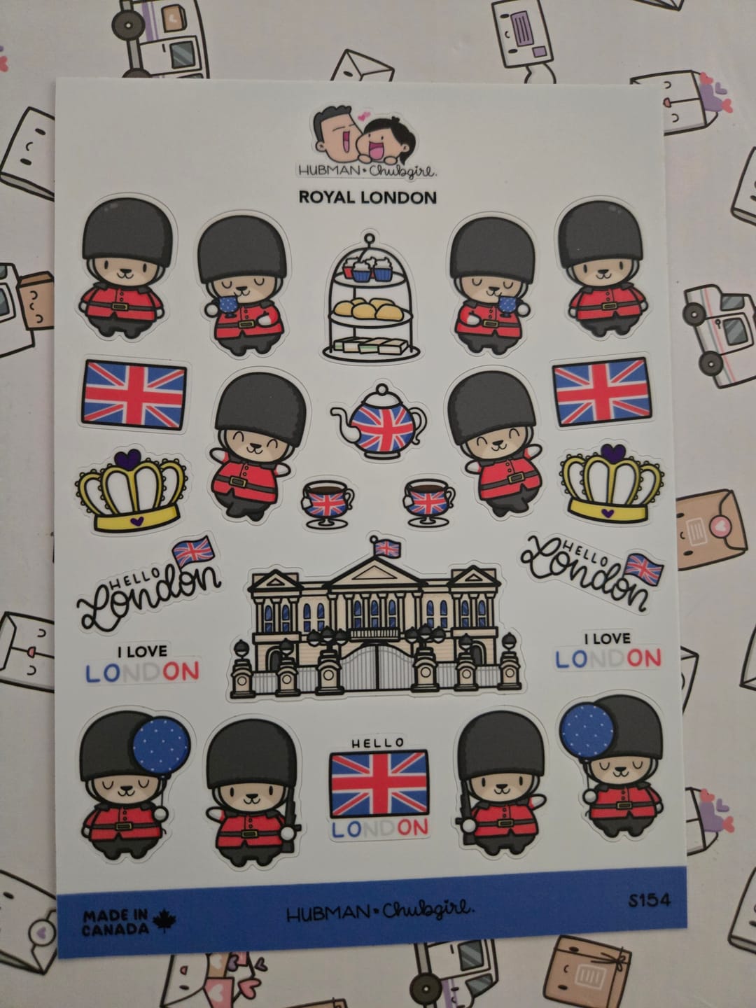 Customer photo review of Royal London Sticker Sheet