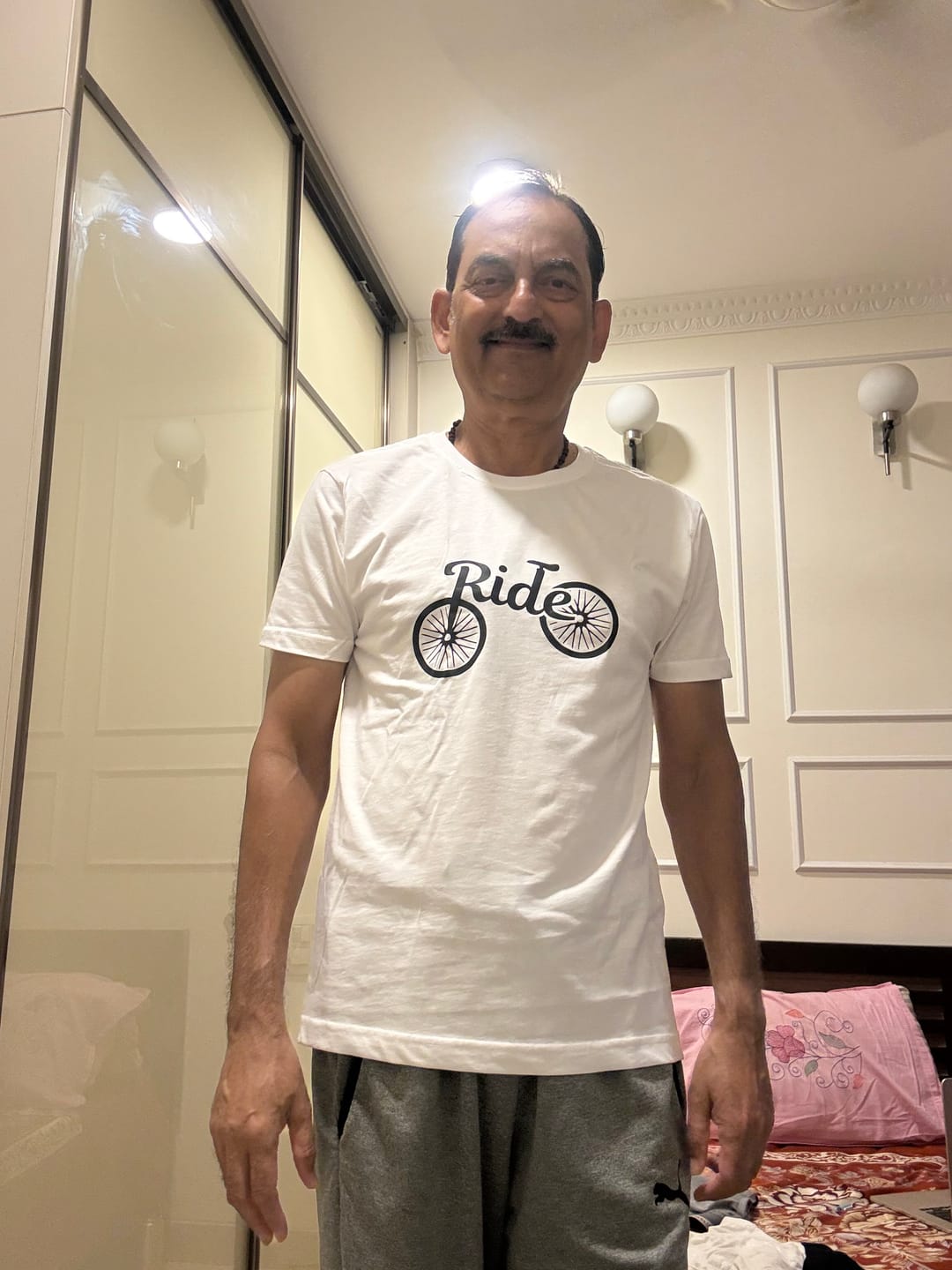 Customer photo review of Cycling: Cycle Ride Classic White T-Shirt