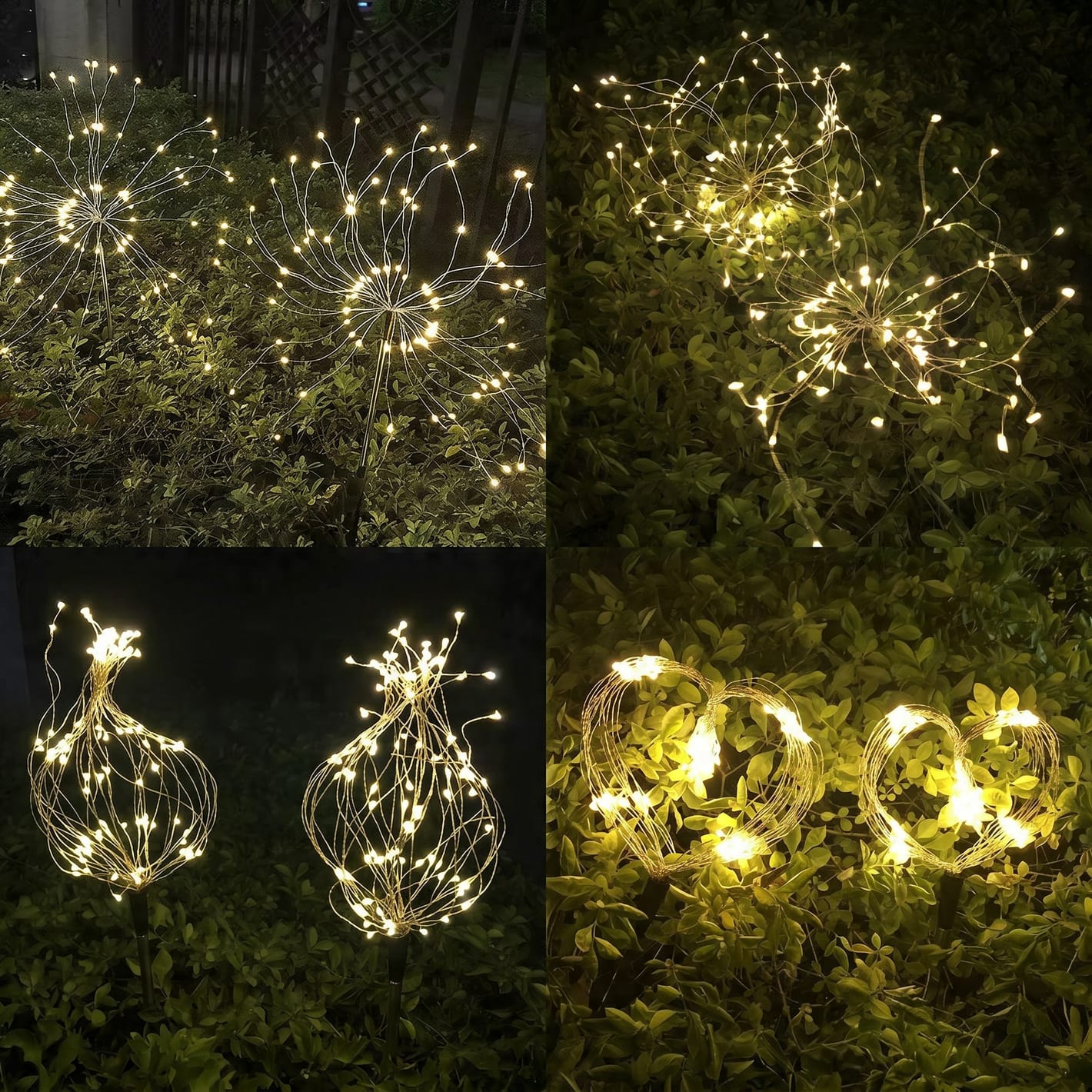 Customer photo review of Lampes Solaires Jardin LED Feu d’Artifice – Éclairage Extérieur Magique