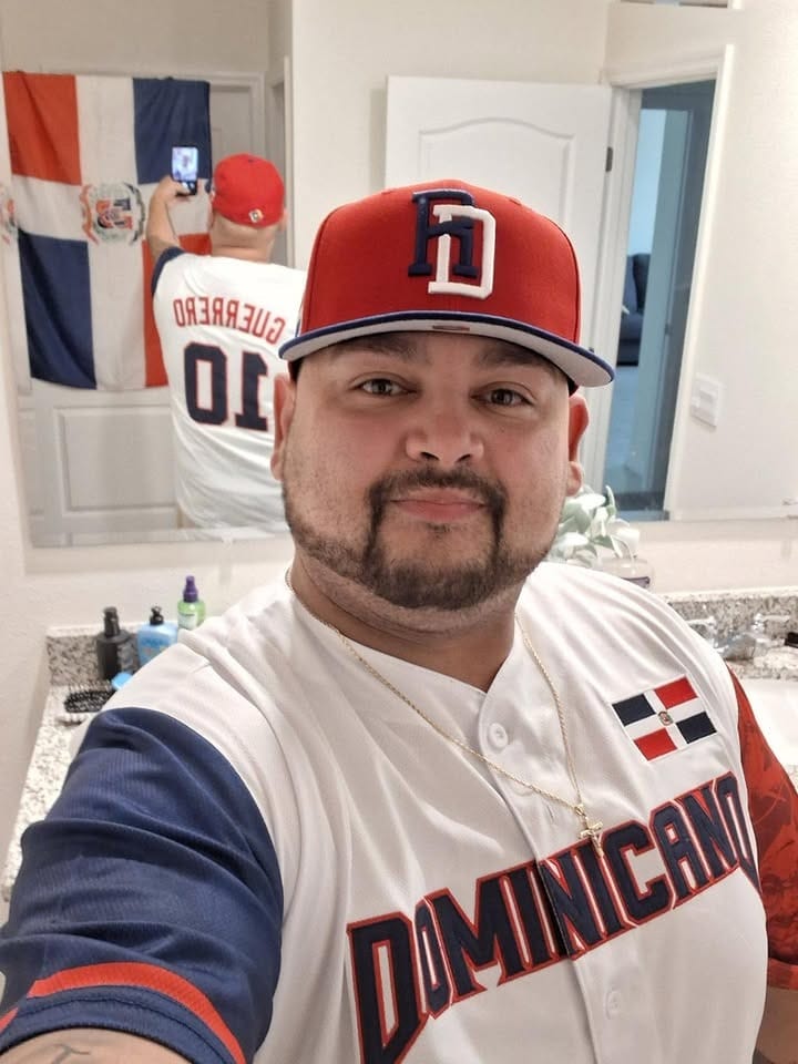 Customer photo review of Dominican Republic Heritage Custom Baseball Jersey
