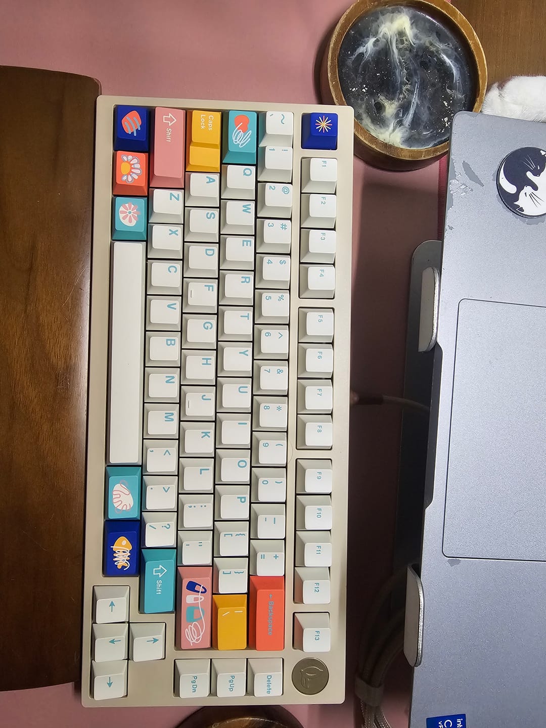 Customer photo review of KEYKOBO CINQUE TERRE ABS DOUBLE-SHOT KEYCAP SET