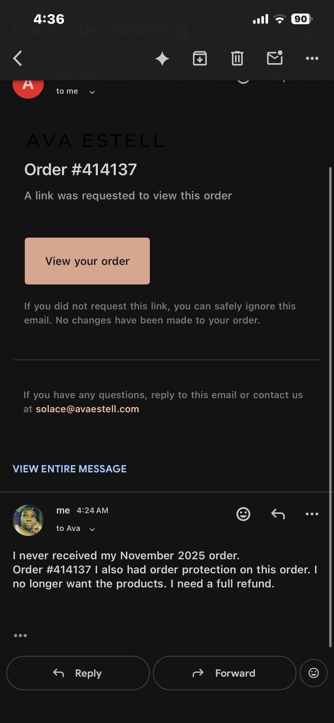 Customer photo review of Order Protect