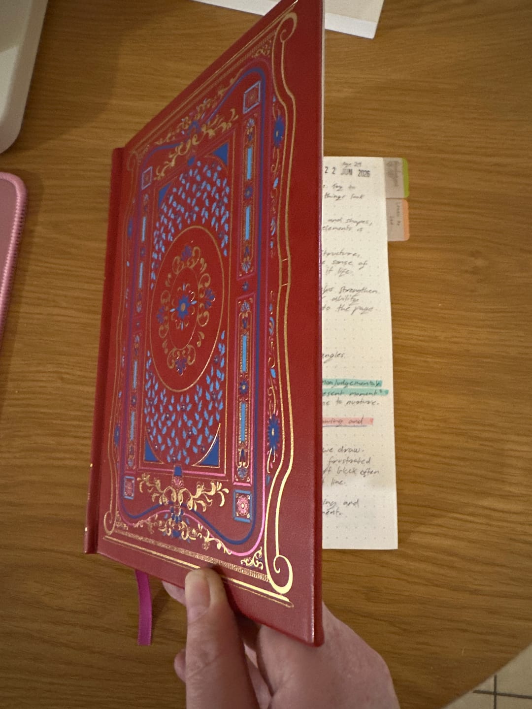 Customer photo review of Literati Journal - Crimson Red