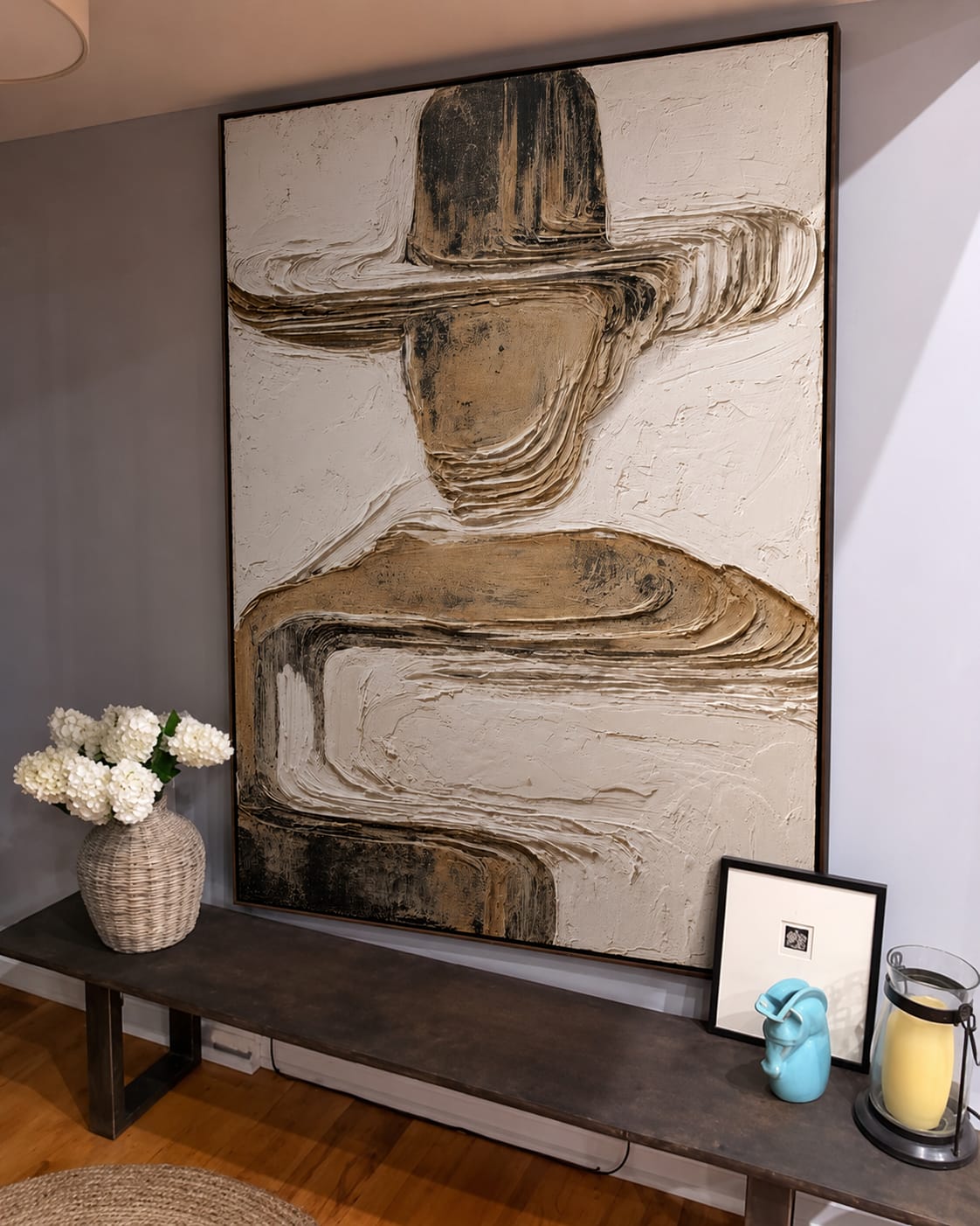 Customer photo review of Desert Brim-Textured Portrait Painting
