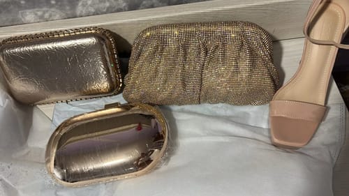 Customer photo review of Mila Poche x Dazzle clutch