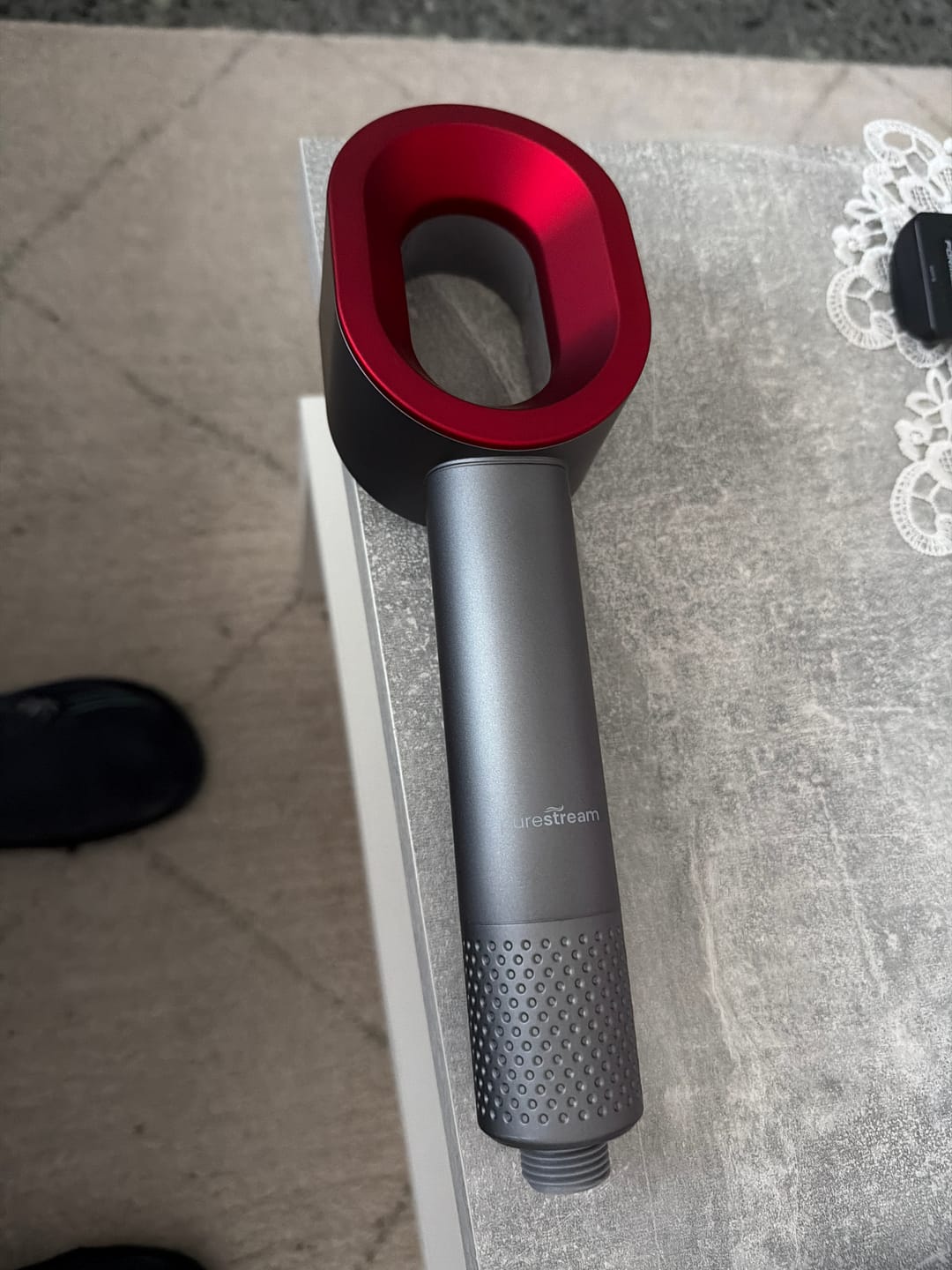 Customer photo review of PureStream Aquabliss - Duschkopf mit Filter mit universellem Filtersystem
