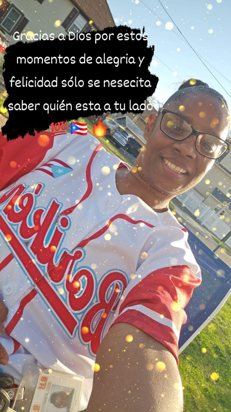 Customer photo review of Puerto Rico Heritage Custom Baseball Jersey