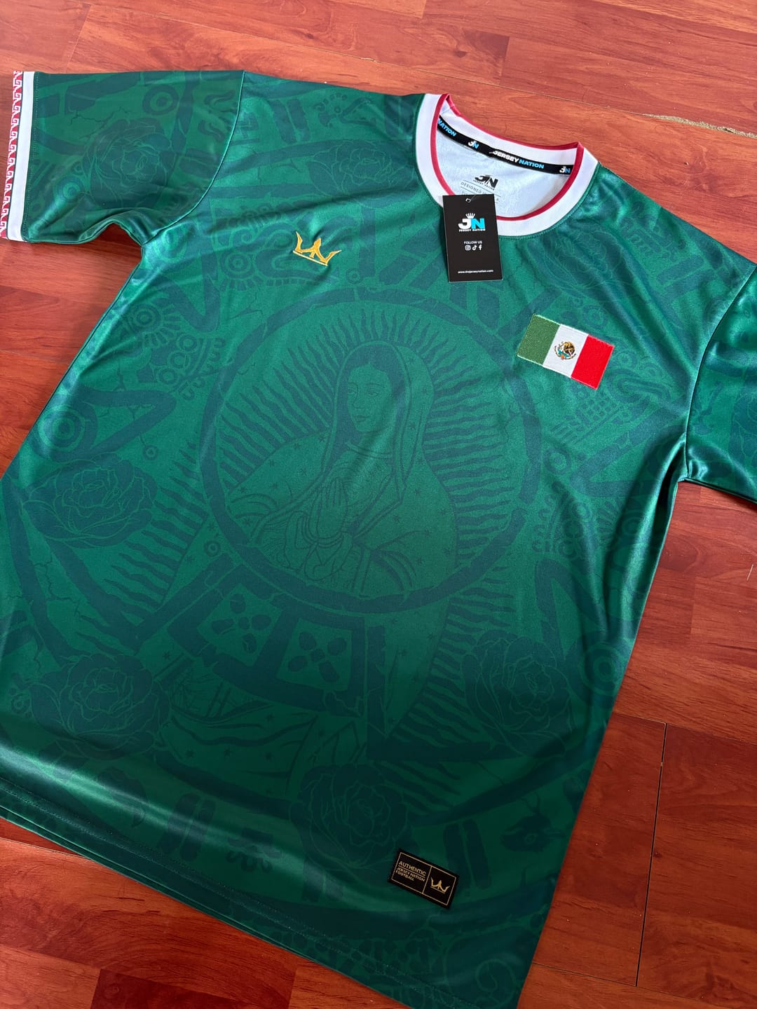 Customer photo review of Mexico Heritage Custom Football Jersey