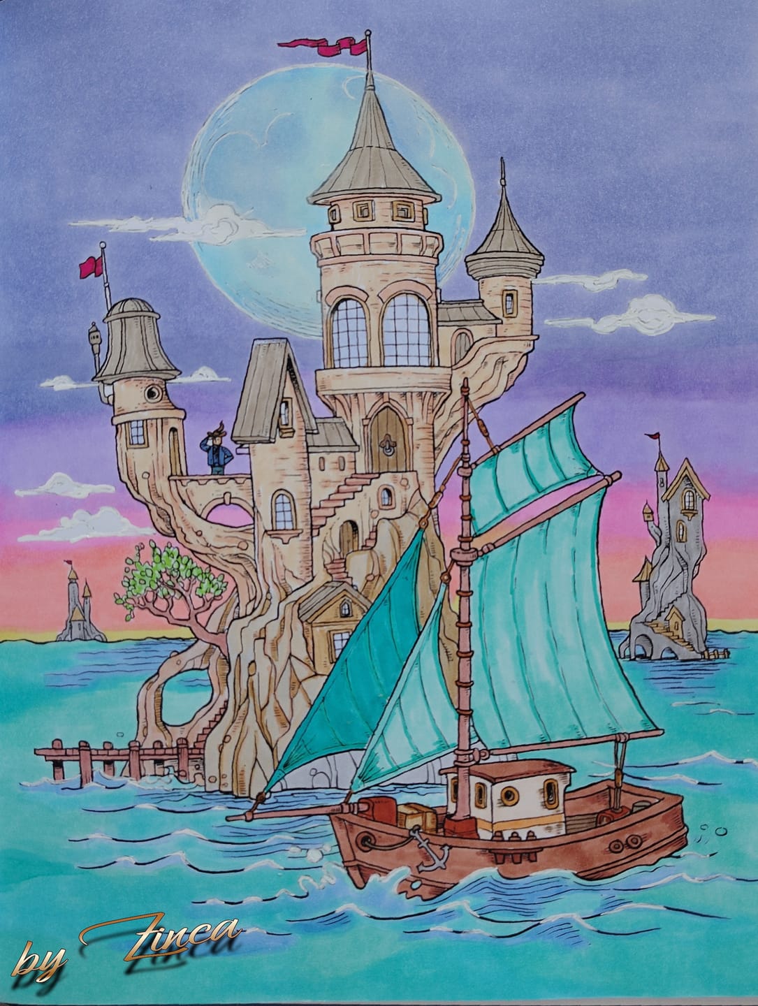 Customer photo review of Ohuhu Honolulu 96 Pastel Colors Alcohol Art Markers - Sweetness & Blossoming (New Color Codes)