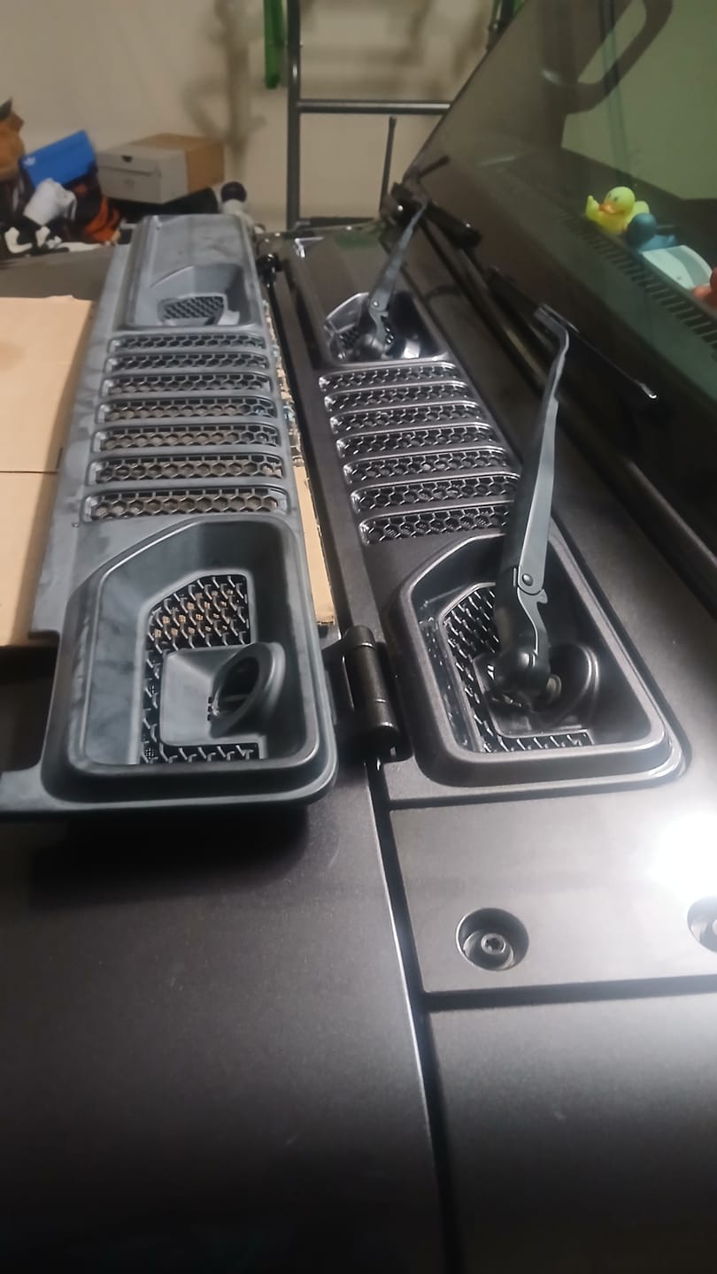 Customer photo review of OEM Cowl Wiper Panel Color Matched  JL JT 2018+