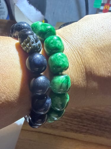 Customer photo review of Prestige Dragon Bone Pixiu Bracelet