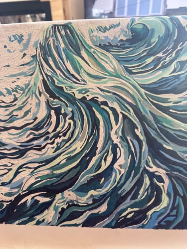 Customer photo review of Woman Ocean Wave Dress (80 Colors)