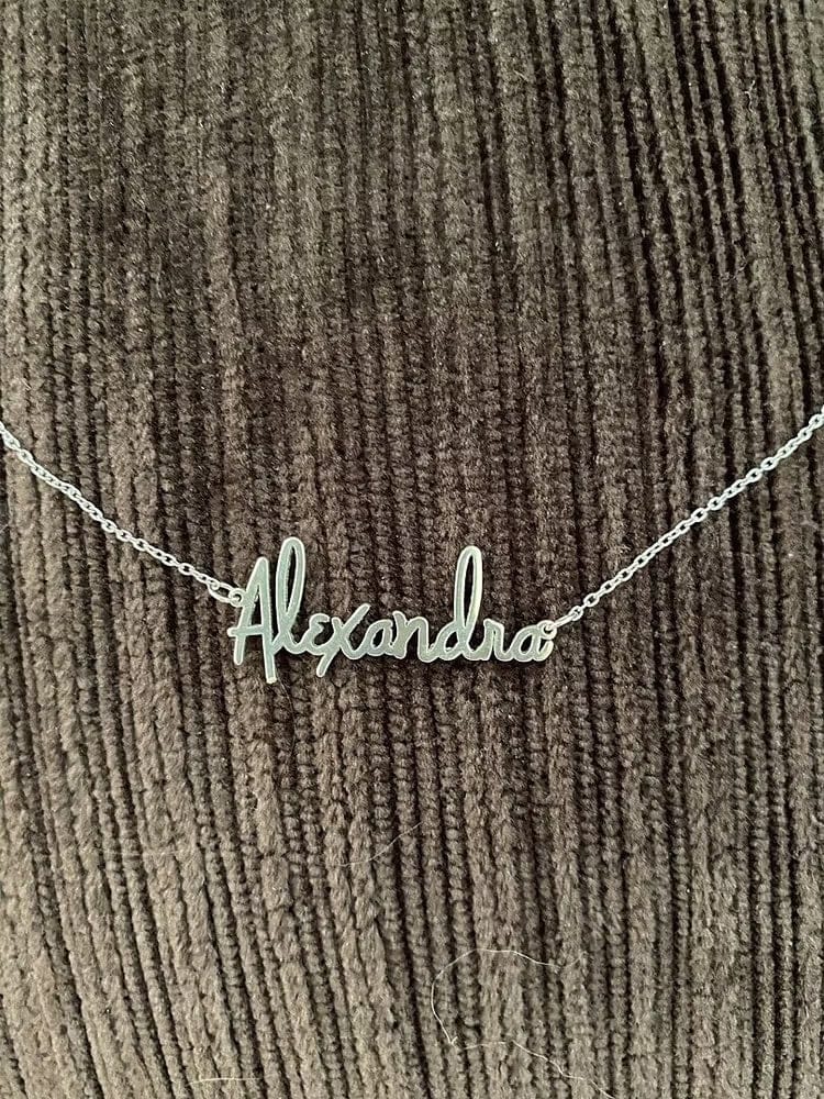 Customer photo review of Personalized Name Necklace for Women | Custom Gift for Her