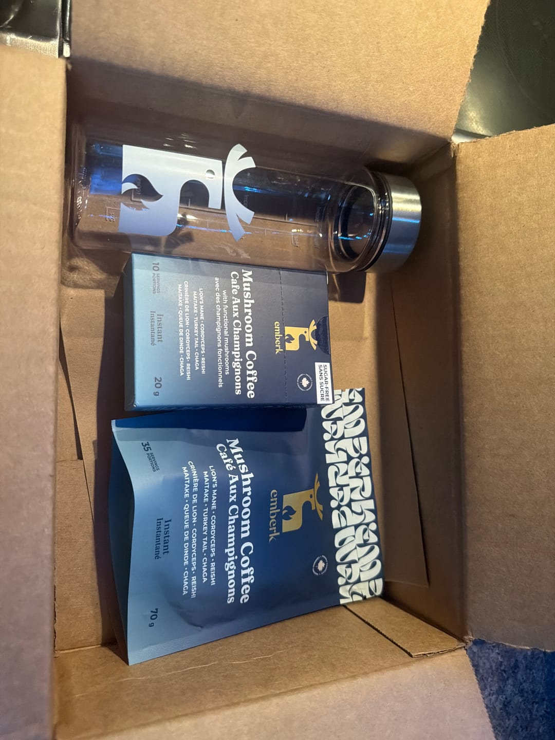 Customer photo review of Mushroom Coffee