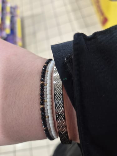 Customer photo review of Titāna rokassprādze "Zalkša josta"