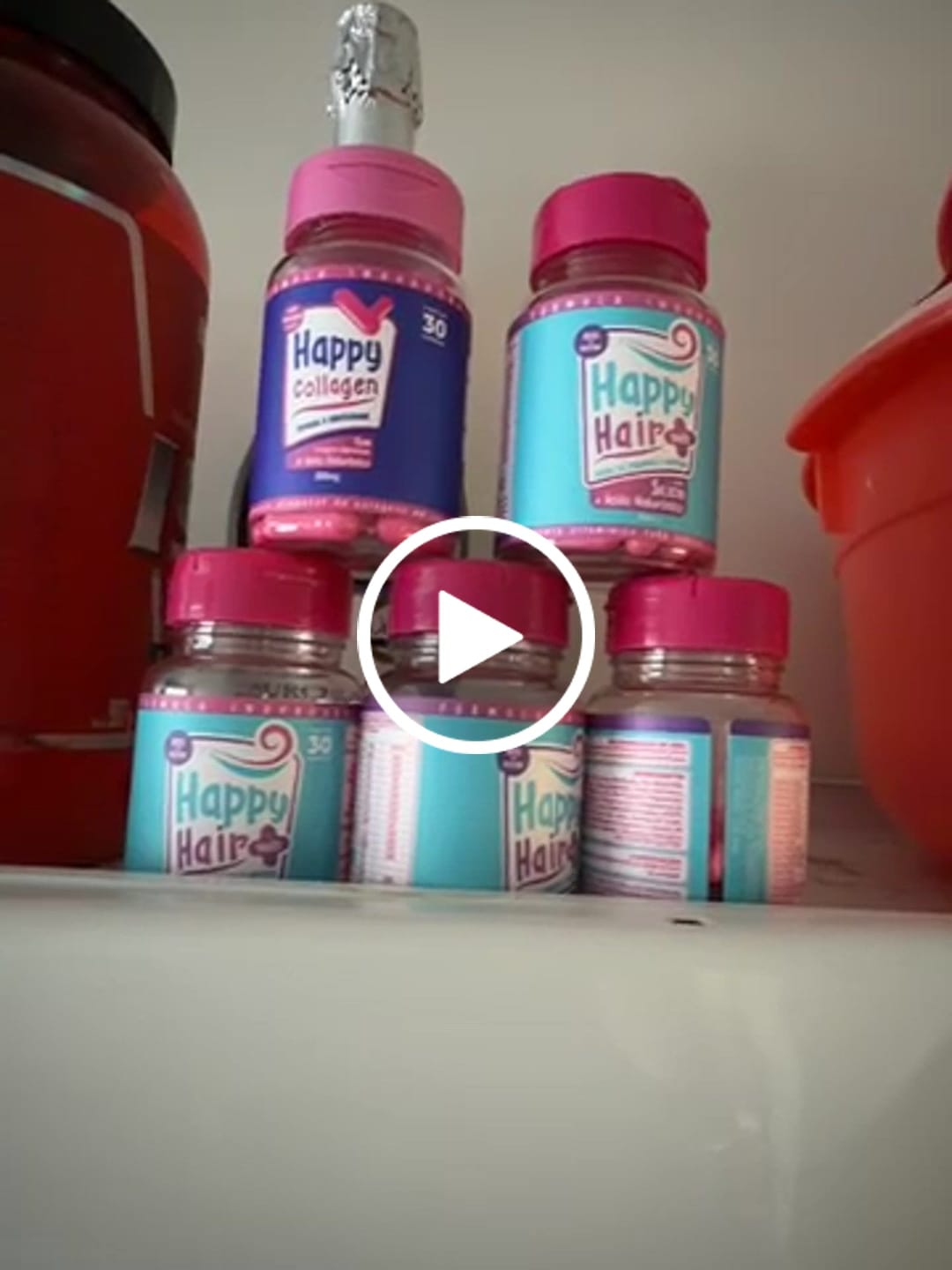 Customer video review of Happy Hair 3 Potes Embaixadores