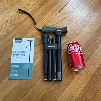 Customer photo review of Folding Adjustable Walking Cane
