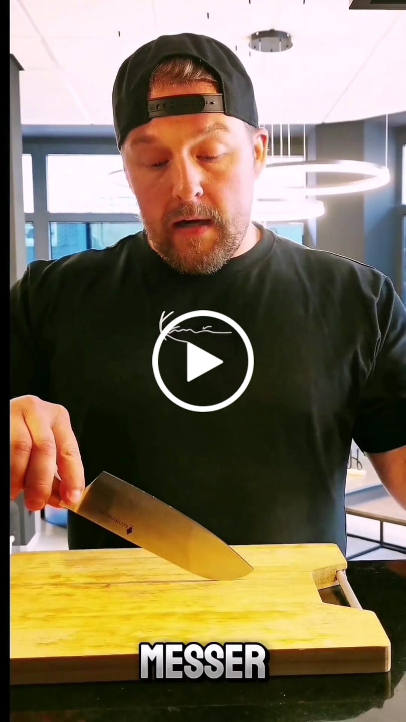 Customer video review of Küchenscharf Santoku 16 cm (100% Solinger Handwerkskunst)