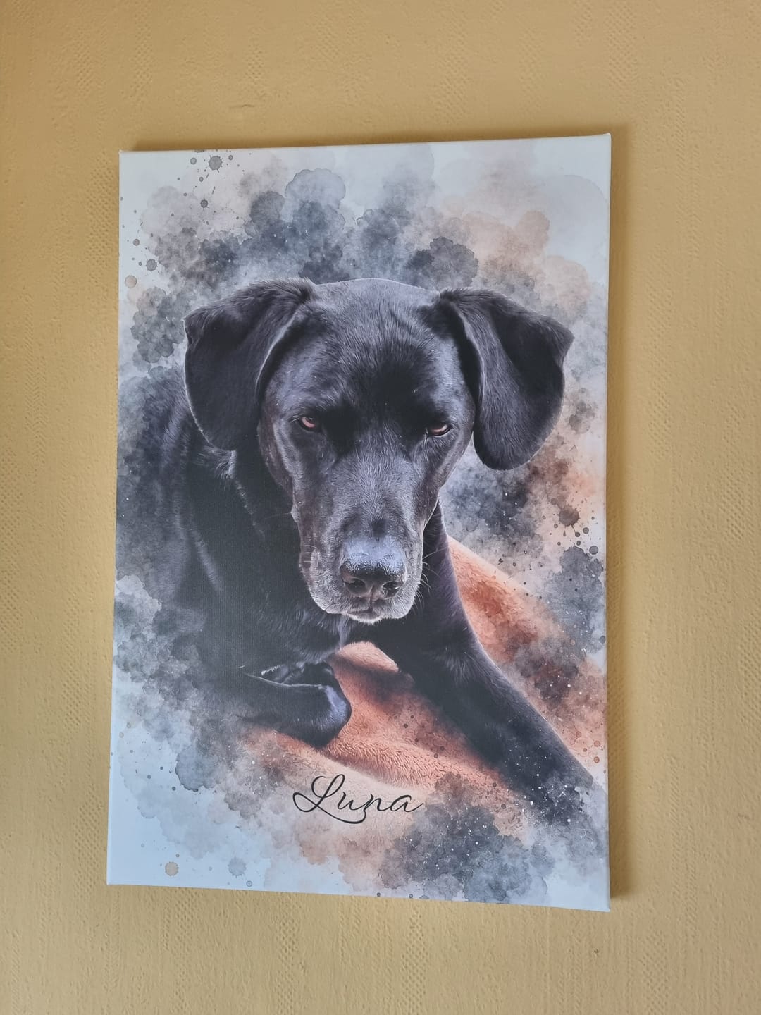 Customer photo review of Dein Haustier als Kunstwerk – mit Live-Vorschau, als Poster oder Leinwand