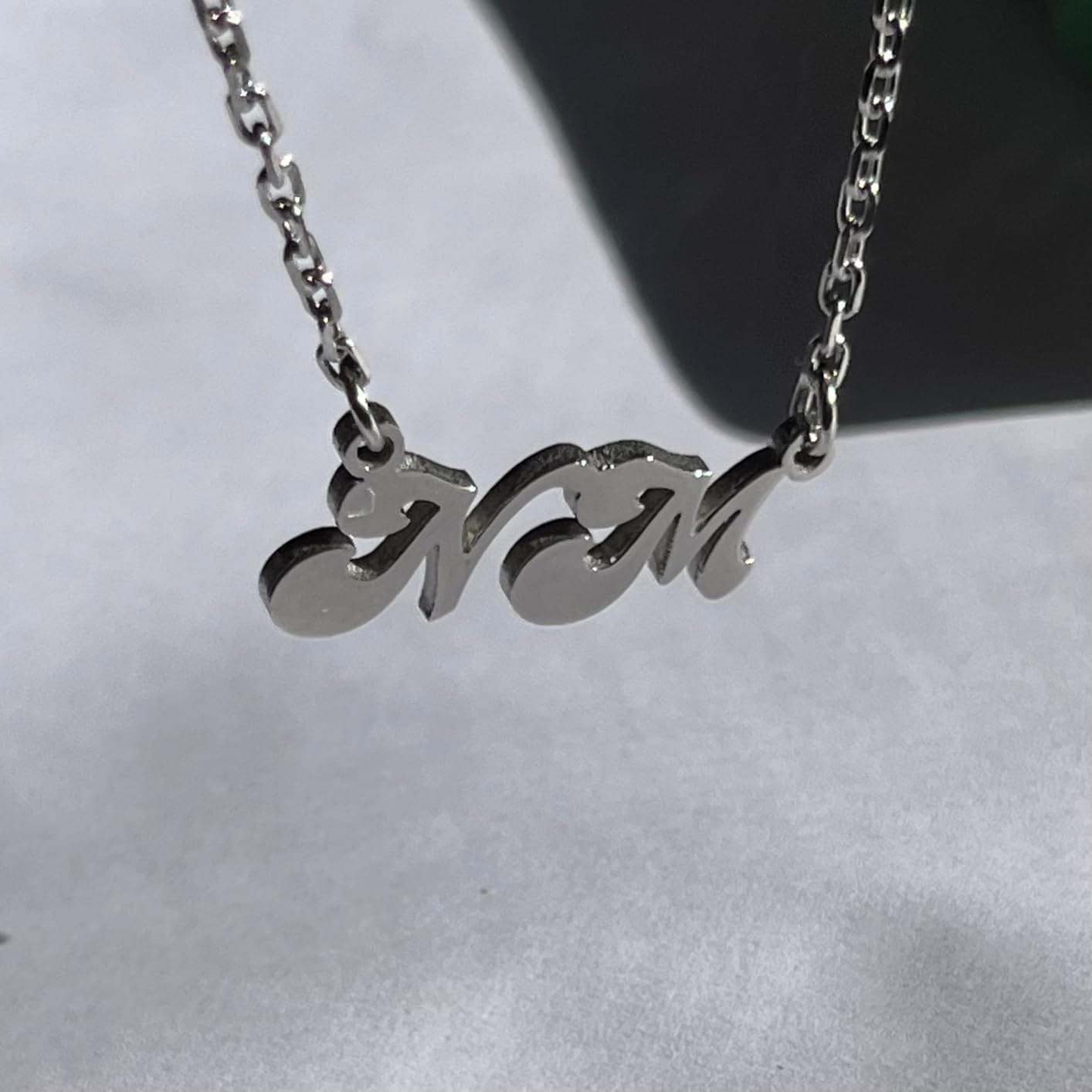 Customer photo review of Personalized Name Necklace for Women | Custom Gift for Her