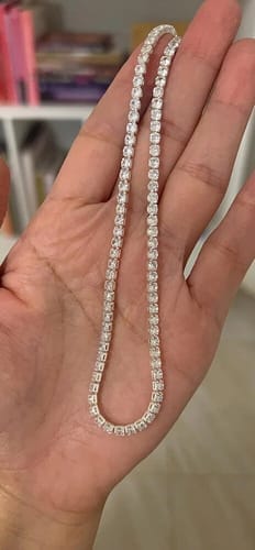 Customer photo review of Monaco Tennis Choker Necklace